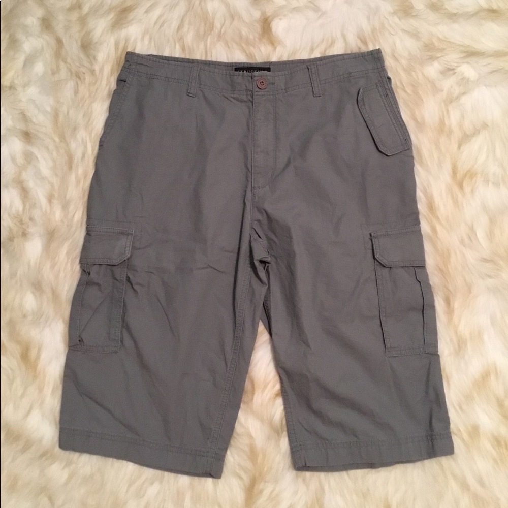 Structure gray cargo shorts
